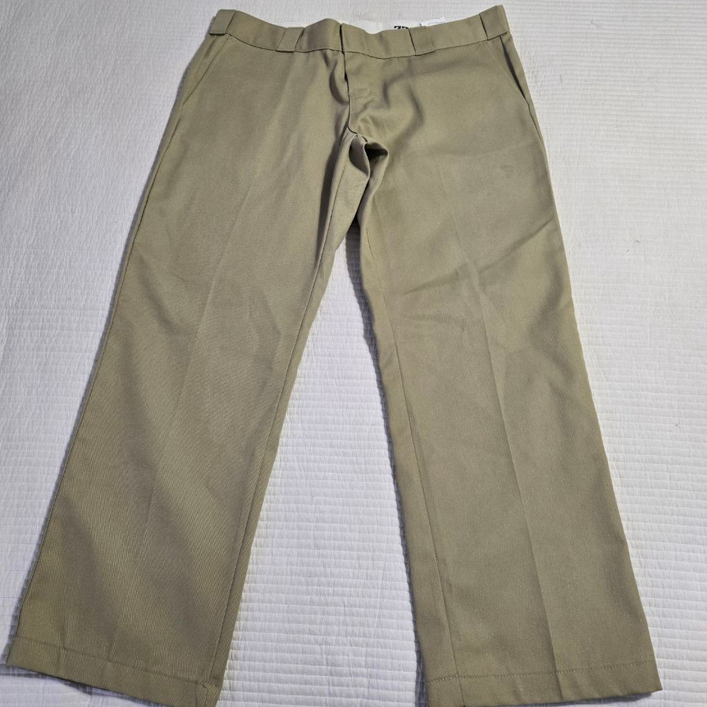Womens Dickies Khaki Original Fit 774 Work Pants 12 Petite